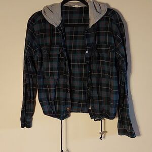 Ardene 90's style cotton Flannel hoodie sz. S